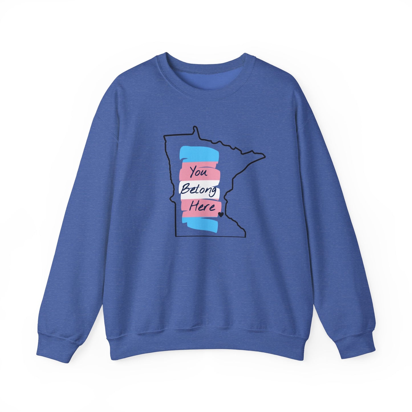 Minnesota You Belong Here Heavy Blend™ Crewneck Sweatshirt