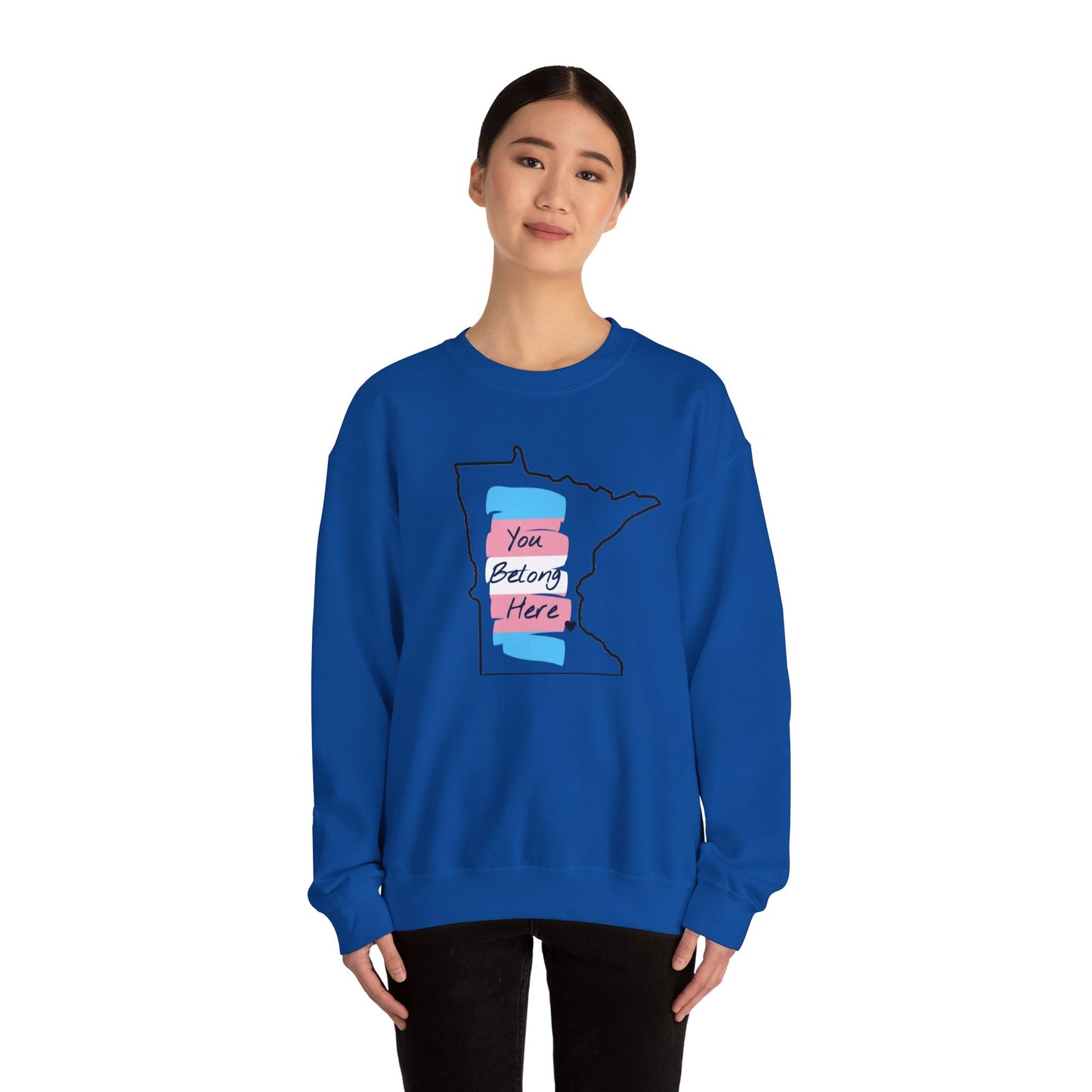 Minnesota You Belong Here Heavy Blend™ Crewneck Sweatshirt