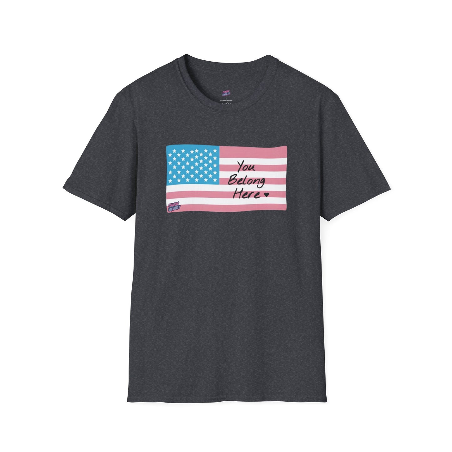 You Belong Here USA Trans Flag Tee
