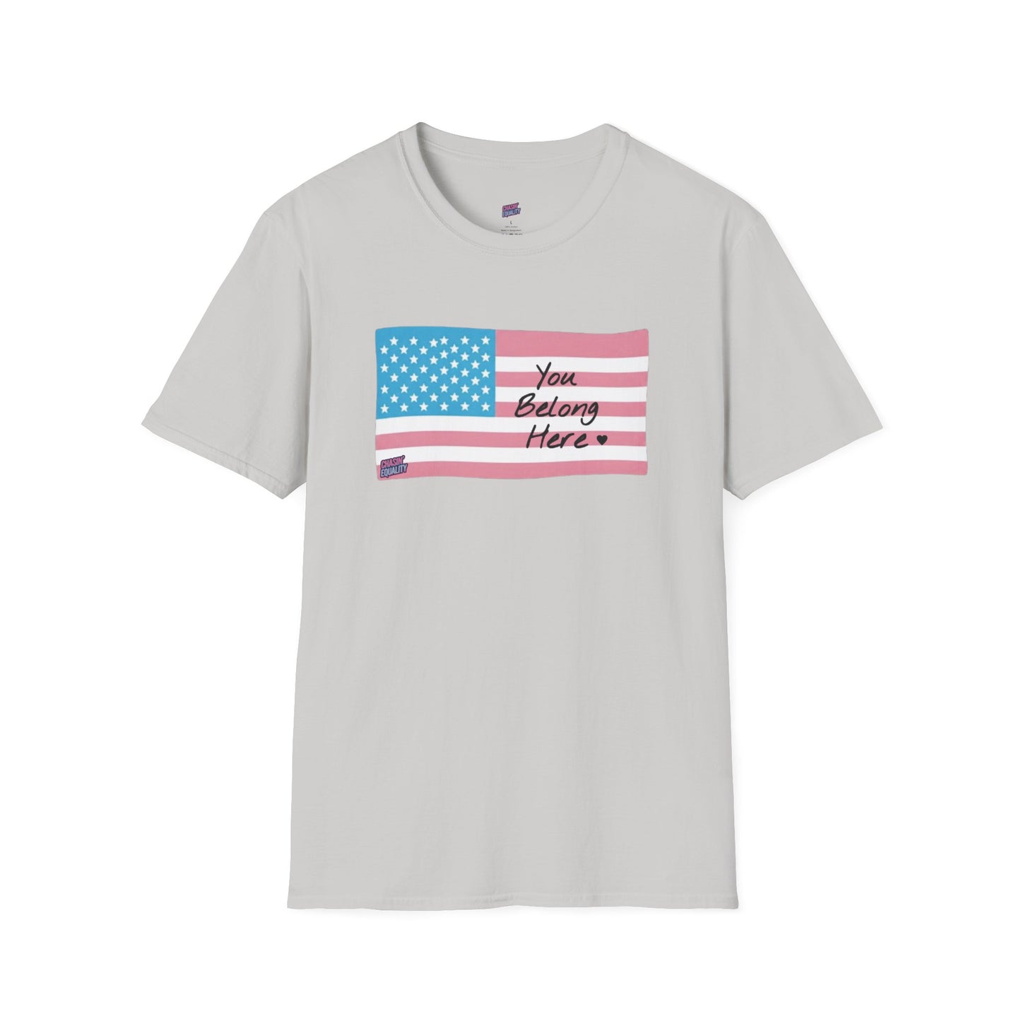 You Belong Here USA Trans Flag Tee