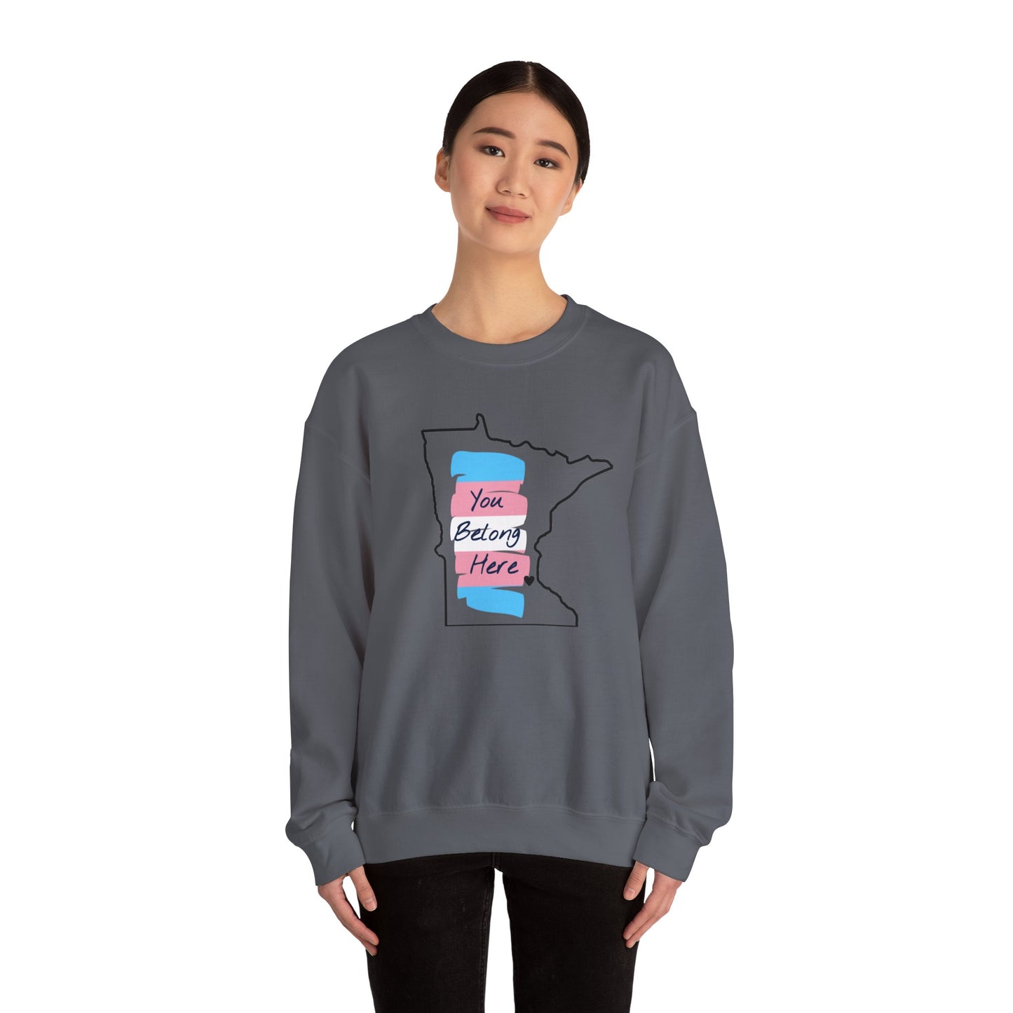 Minnesota You Belong Here Heavy Blend™ Crewneck Sweatshirt