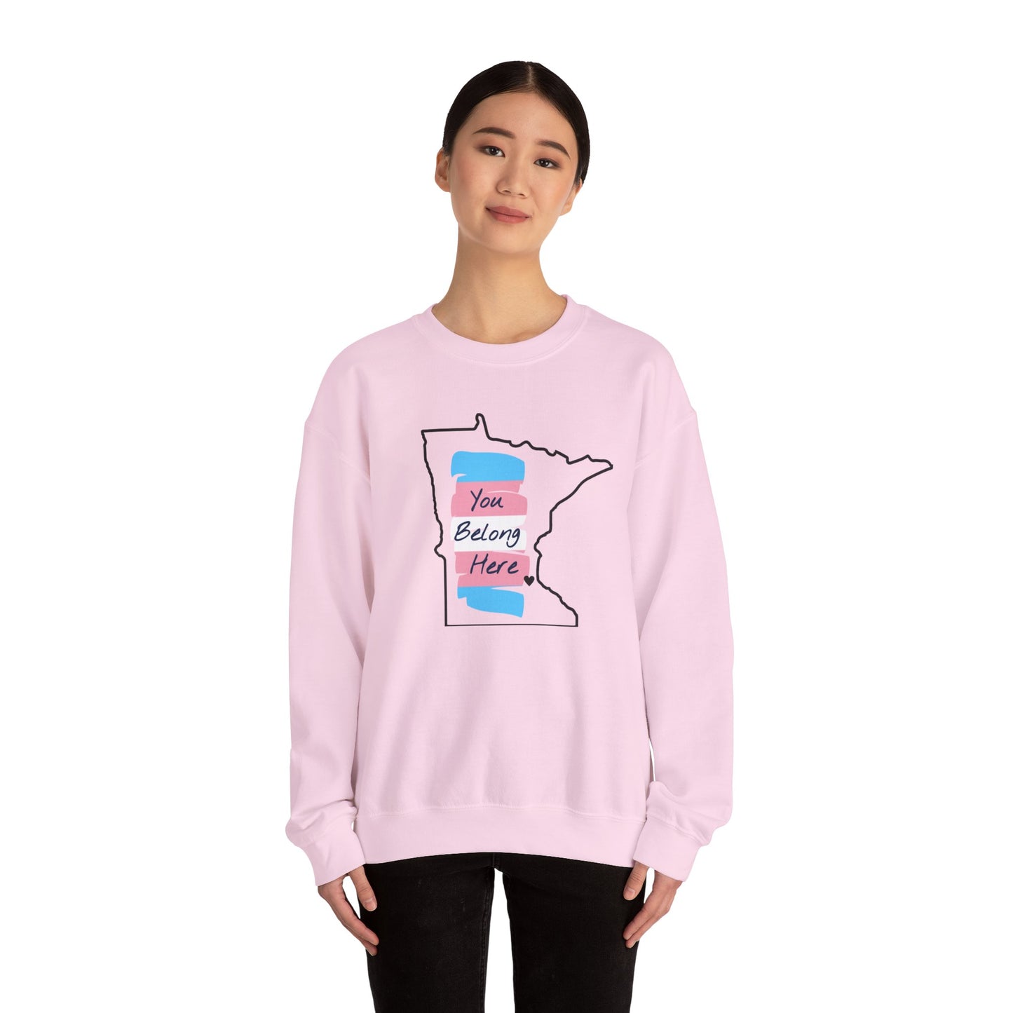 Minnesota You Belong Here Heavy Blend™ Crewneck Sweatshirt