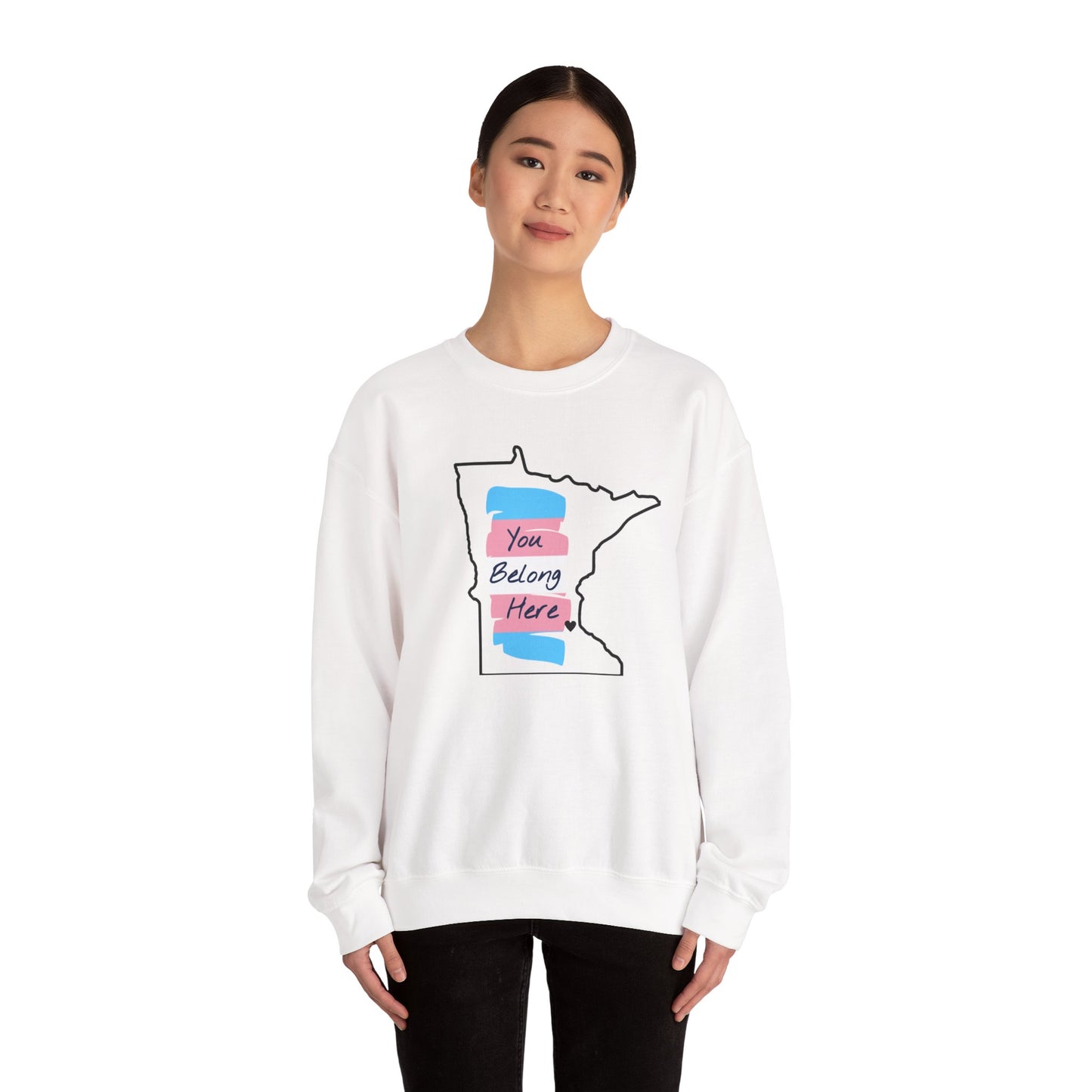Minnesota You Belong Here Heavy Blend™ Crewneck Sweatshirt