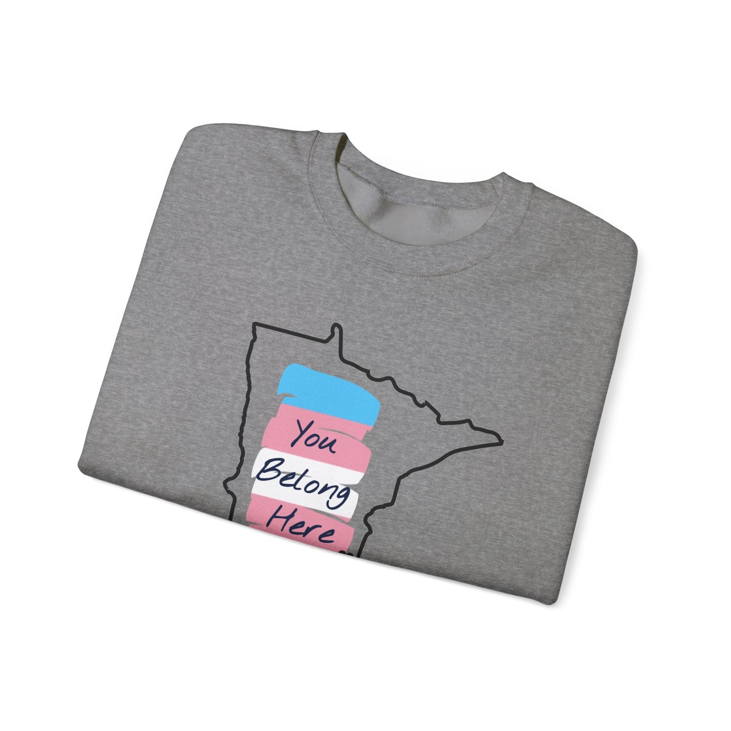 Minnesota You Belong Here Heavy Blend™ Crewneck Sweatshirt